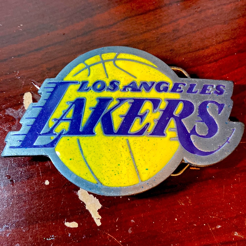 Los Angeles Lakers belt buckle 2004